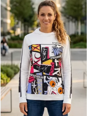 Hochwertiges Funktions-Sweatshirt für Damen ALTISPORT VOJ/ALW041MI01 WEIß