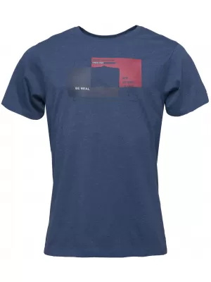 Herren-T-Shirt LOAP BOHEM BLAU