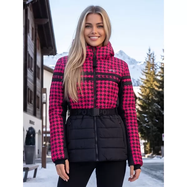  Damenjacke ALTISPORT DEBORA SCHWARZ/ROSA 