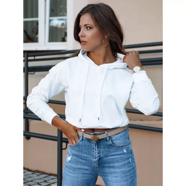  Damen Sweatshirt DSTREET TRENDHOOD BY1310 WEIß 