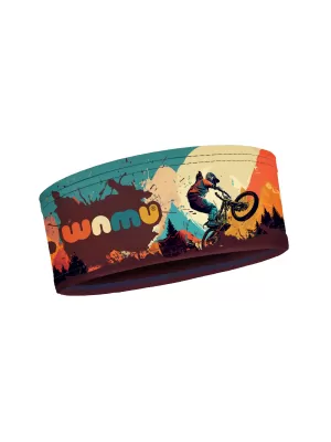 Sport-Stirnband für Kinder MOUNTAIN BIKE MULTICOLOR WAMU