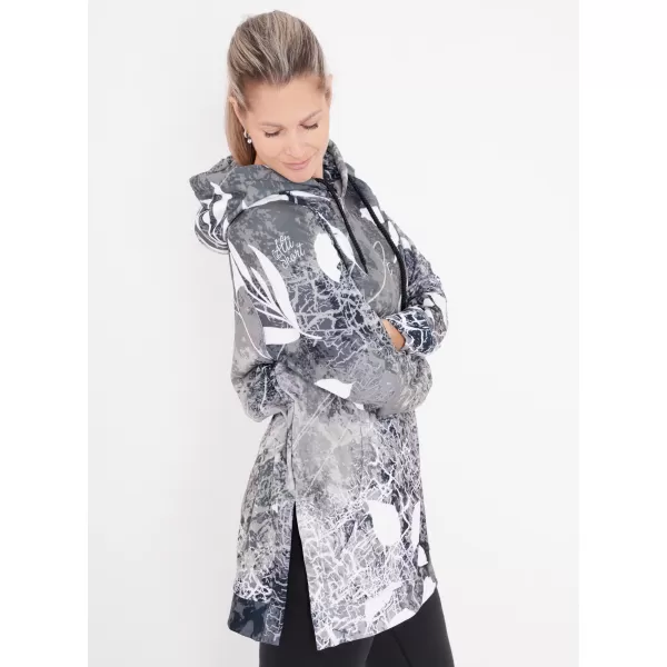  Funktionelles erweitertes Damen-Sweatshirt Premium ALTISPORT VOJ/ALW020MI03 SCHWARZ UND WEIß 