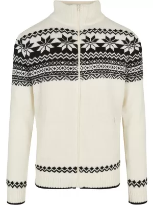 Herren Sweatshirt BRANDIT CARDIGAN NORWEGER BD5030 WEIß