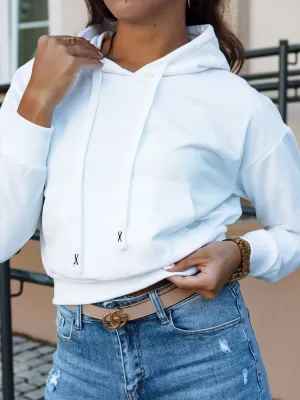 Damen Sweatshirt DSTREET TRENDHOOD BY1310 WEIß