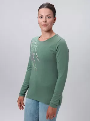 Damen-T-Shirt LOAP ABMORA GRÜN