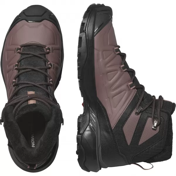  Damenschuhe SALOMON X ULTRA SNOWPILOT WP W L47585800 SCHWARZ/PFEFFERKORN/COGNAC 