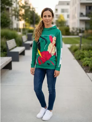 Funktionaler Sweatshirt -Prämie von Frauen ALTISPORT VOJ/ALW042MI01 GRÜN
