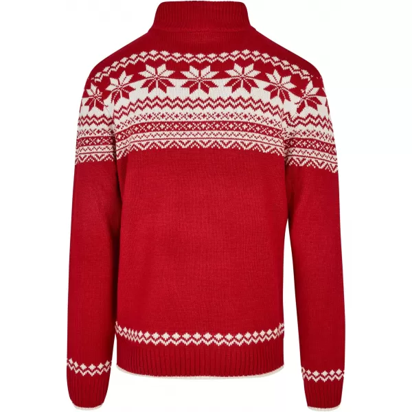  Herren Sweatshirt BRANDIT CARDIGAN NORWEGER BD5030 ROT 