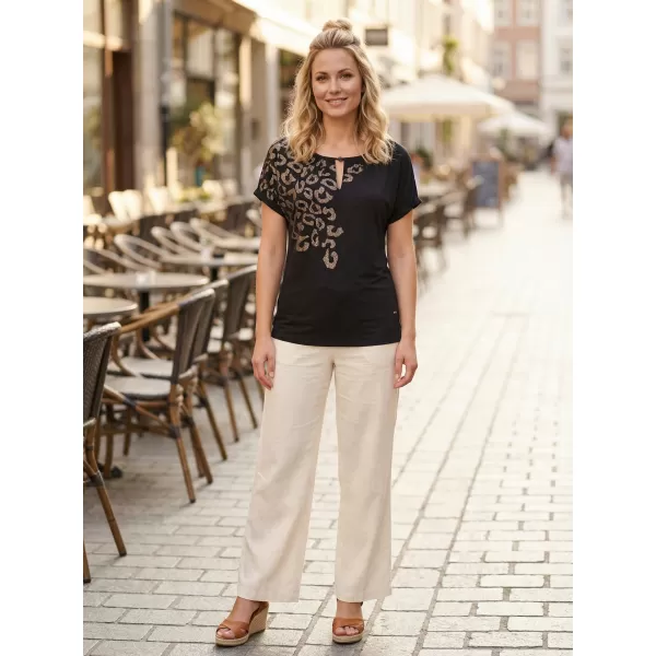  Damen-T-Shirt ALTISPORT DAFFY SCHWARZ 