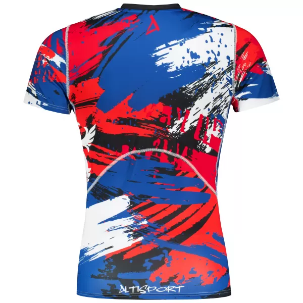  Herren Funktions-Kompressionsshirt mit kurzen Ärmeln Premium ALTISPORT VOJ/ALM036TR04 TSCHECHISCH 