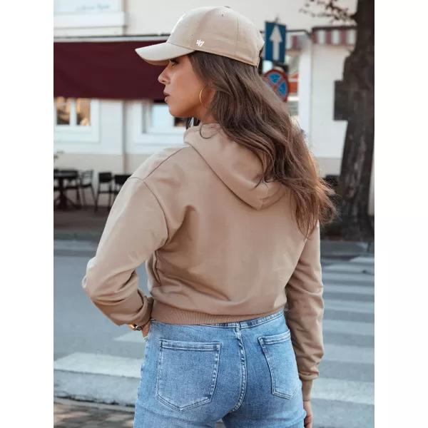  Damen Sweatshirt DSTREET TRENDHOOD BY1311 KARAMELL 
