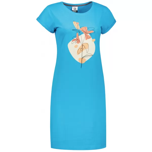 Frauen erweitert t -Shirt/Kleid ALTISPORT ALW187178 TÜRKIS 