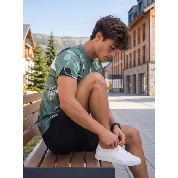  Funktionelles Premium-T-Shirt für Herren ALTISPORT VOJ/ALM037TR01 KHAKI/MILITÄR 