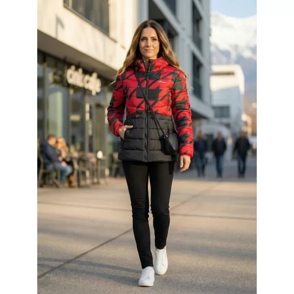  Damenjacke ALTISPORT DARCIA SCHWARZ ROT 