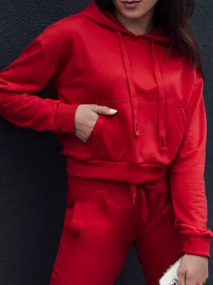Damen Sweatshirt DSTREET TRENDHOOD ROT