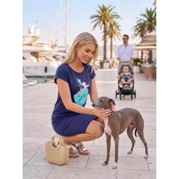 Frauen erweitert t -Shirt/Kleid ALTISPORT ALW187178 MITTERNACHT 