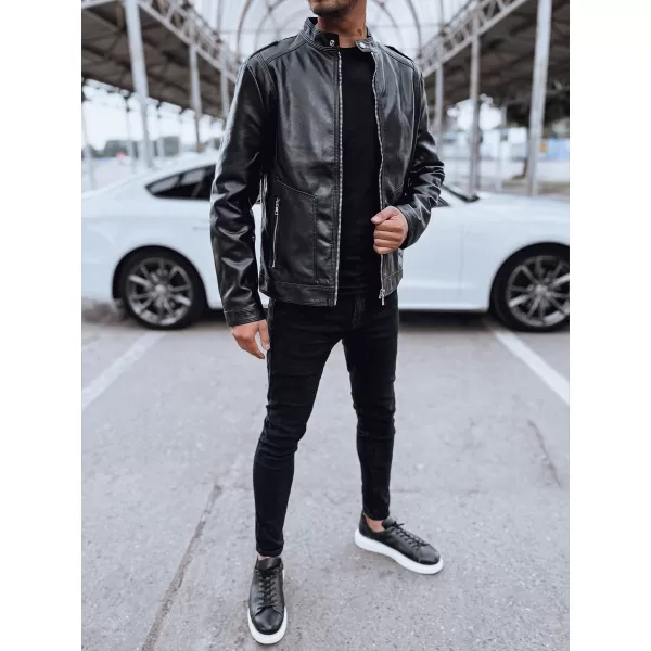  Herrenlederjacke DSTREET tx4714 SCHWARZ 