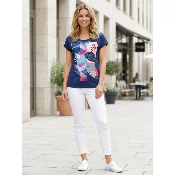  Damen-T-Shirt ALTISPORT DIANITA DUNKELBLAU 