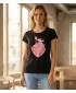 T -Shirt ALTISPORT ALW187122 SCHWARZ -PINK