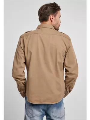 Hemd BRANDIT VINTAGE BD9373 KAMEL