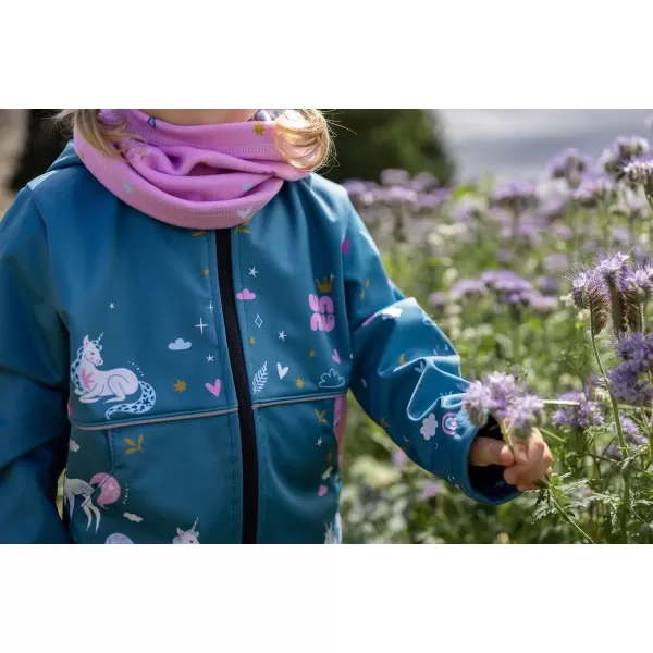  Baby Softshell Jacke WAMU JEDNOROŽCI BLAU 