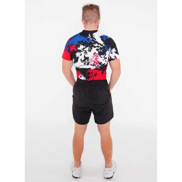  Herren Funktions-Kompressionsshirt mit kurzen Ärmeln Premium ALTISPORT VOJ/ALM036TR04 FLECKEN 