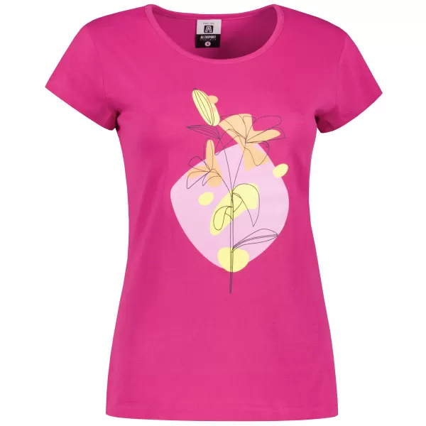  T -Shirt ALTISPORT ALW187122 FUCHSIA ROT 