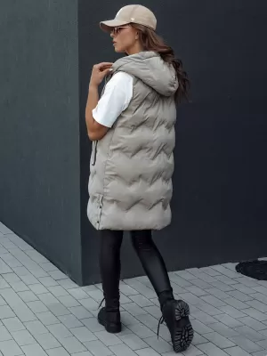 Damenweste DSTREET TAMIRA BEIGE Dstreet1