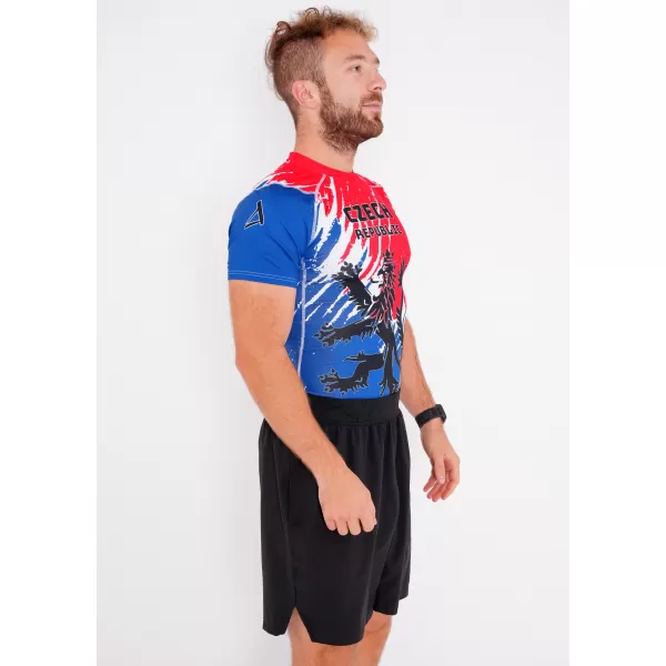  Herren Funktions-Kompressionsshirt mit kurzen Ärmeln Premium ALTISPORT VOJ/ALM036TR04 LÖWE 