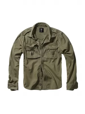 Hemd BRANDIT VINTAGE BD9373 OLIVE
