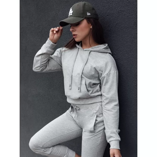  Damen Sweatshirt DSTREET TRENDHOOD HELLGRAU 