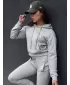 Damen Sweatshirt DSTREET TRENDHOOD HELLGRAU