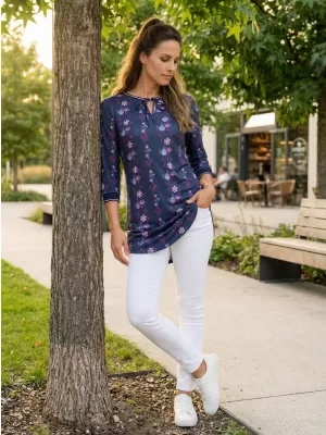 Damen-T-Shirt KIXMI TRISHA DUNKELBLAU