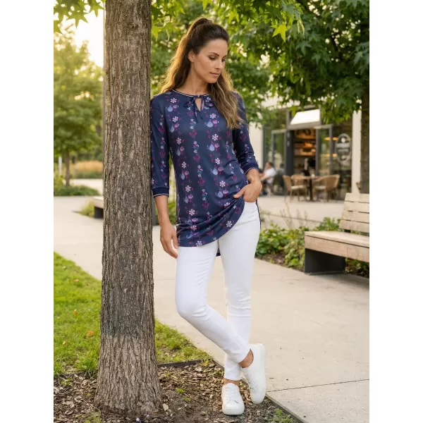  Damen-T-Shirt KIXMI TRISHA DUNKELBLAU 