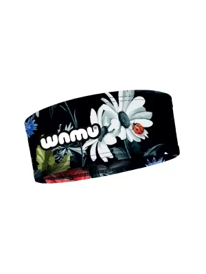 Sport-Stirnband für Kinder WAMU LUČNÍ KYTKY SCHWARZ