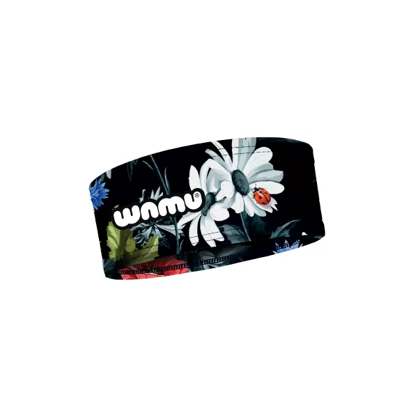  Sport-Stirnband für Kinder WAMU LUČNÍ KYTKY SCHWARZ 