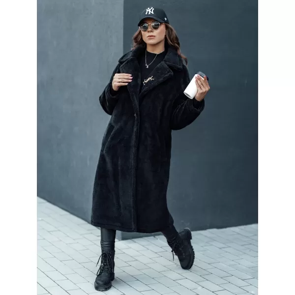 Wintermantel DSTREET GLAMFUR SCHWARZ 