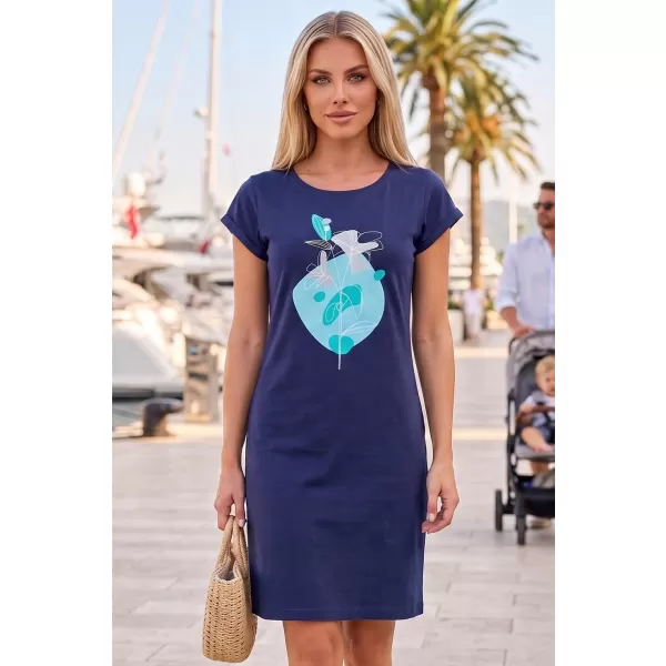  Frauen erweitert t -Shirt/Kleid ALTISPORT ALW187178 MITTERNACHT 