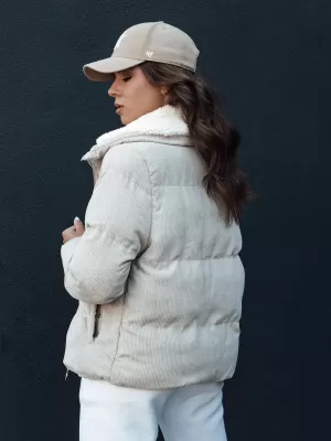 Frauenjacke DSTREET TRENDYGLAM TY4358 BEIGE