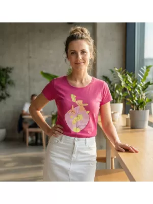 T -Shirt ALTISPORT ALW187122 FUCHSIA ROT