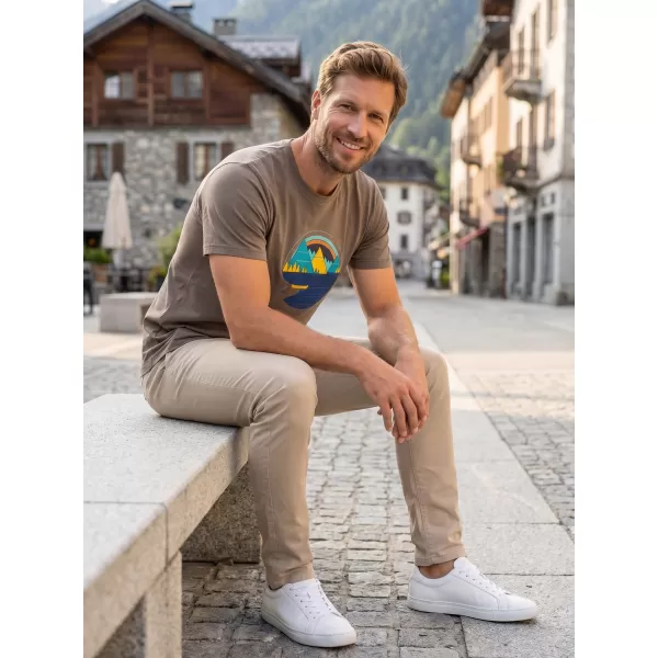  Herren-T-Shirt ALTISPORT ALM186129 DUNKLER SCHIEFER 