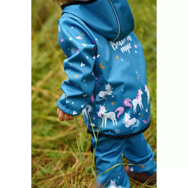  Baby Softshell Jacke WAMU JEDNOROŽCI BLAU 