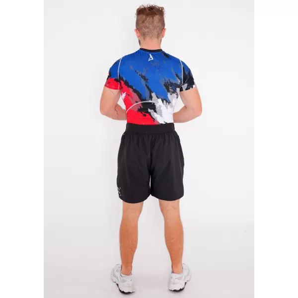  Herren Funktions-Kompressionsshirt mit kurzen Ärmeln Premium ALTISPORT VOJ/ALM036TR04 STREIFEN 