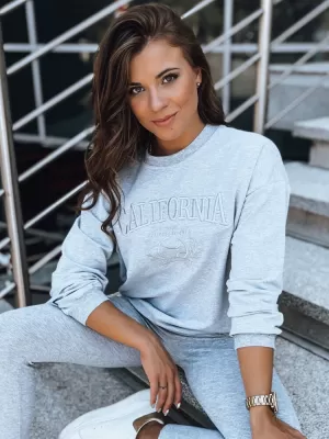 Damen Sweatshirt DSTREET CALIFORNIA HELLGRAU