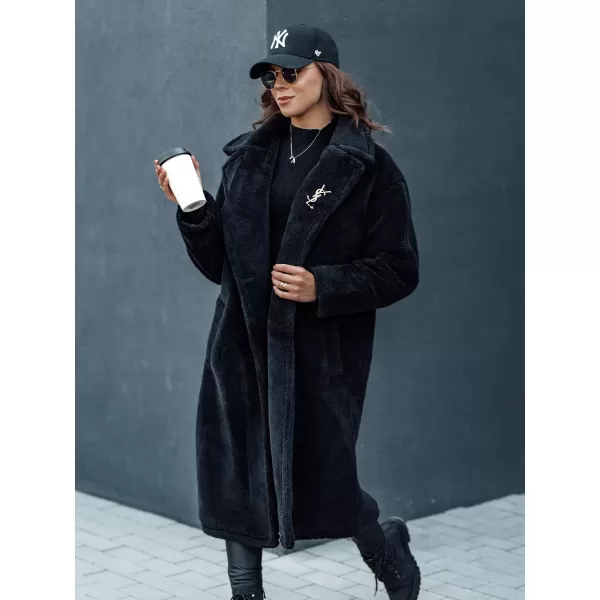  Wintermantel DSTREET GLAMFUR SCHWARZ 