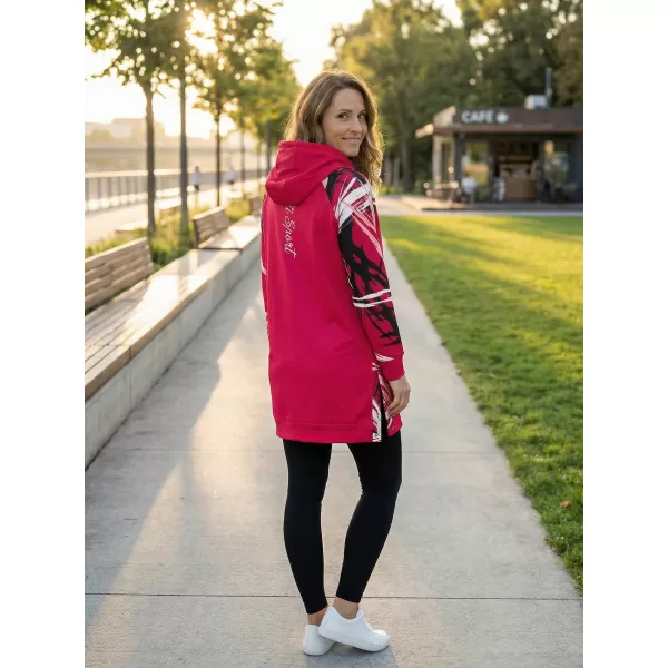  Funktionelles erweitertes Damen-Sweatshirt Premium ALTISPORT VOJ/ALW039MI03 VIVA MAGENTA 