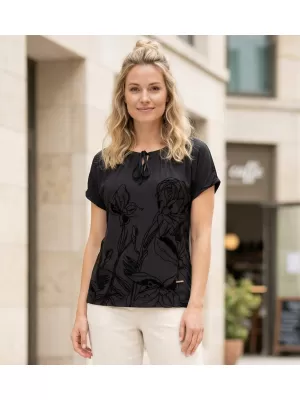 Damen-T-Shirt ALTISPORT DEBBI SCHWARZ