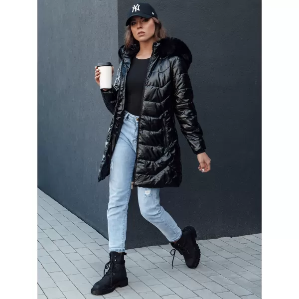  Mantel DSTREET SHINE SCHWARZ 