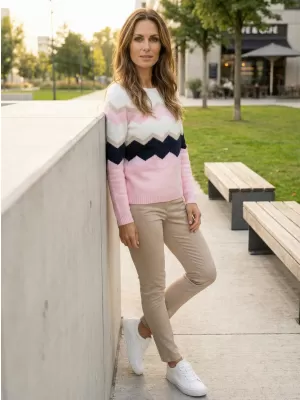 Damenpullover ALTISPORT DEXTRA HELL-PINK