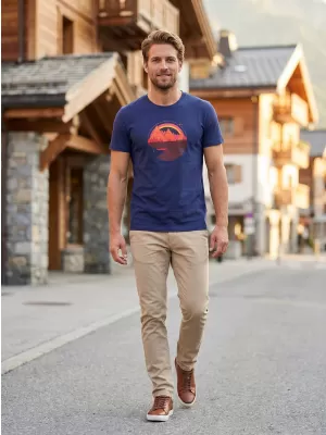 Herren-T-Shirt ALTISPORT ALM186129 MITTERNACHTSBLAU